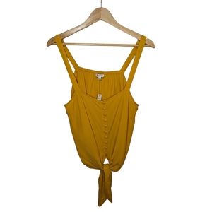 Madewell Button Front Tie Tank Top Size Large